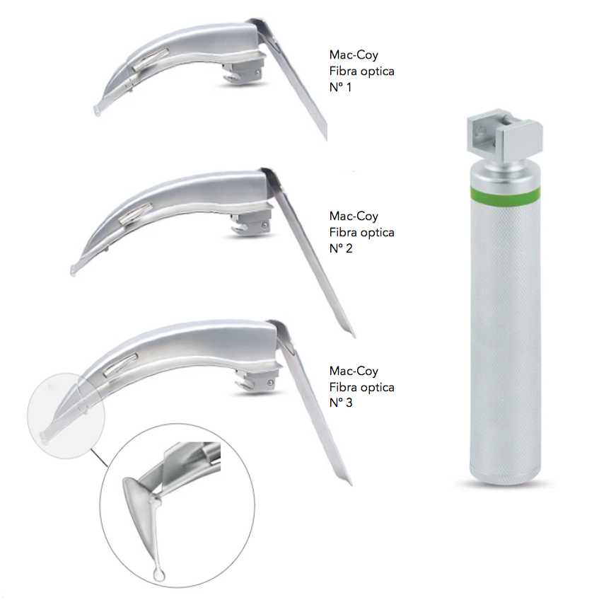 Laringoscopio McCoy fibra optica (intubacion dificil)