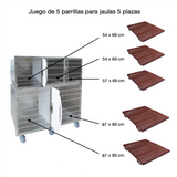 Jaula hospitalizacion inox. PARRILLA SUELO SECO