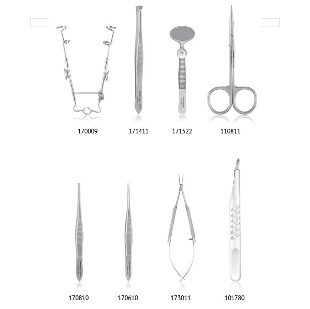 Kit instrumental oftalmologia