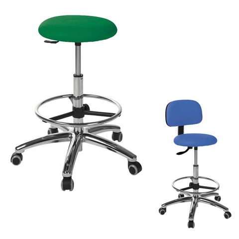 Taburete alto con aro reposapies