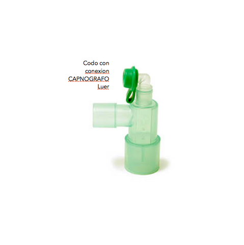 Codo con conexion CAPNOGRAFO (3 unidades)