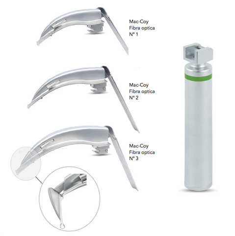 Laringoscopio McCoy fibra optica (intubacion dificil)