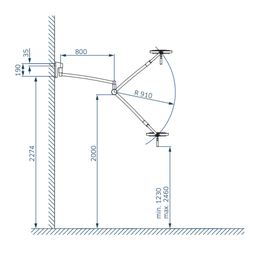 Lampara cirugia DR MACH LED 130 FOCALIZABLE