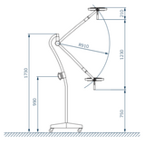 Lampara cirugia DR MACH LED 130 FOCALIZABLE